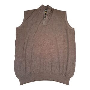 St Croix NWT Men’s Zio Mock Neck Wool Knjt vest MSRP $395 size XLT